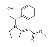 [1-((S)-2-hydroxy-1-phenylethyl)pyrrolidin-2-ylidene]acetic acid methyl ester Structure