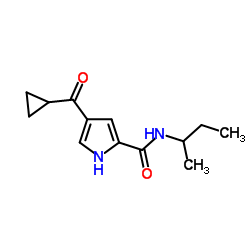 N-sec-Butyl-4-(cyclopropylcarbonyl)-1H-pyrrole-2-carboxamide Structure