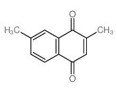 2,7-二甲基-1,4-萘醌结构式