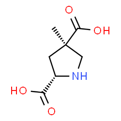 2,4-Pyrrolidinedicarboxylicacid,4-methyl-,(2S,4R)-(9CI) Structure