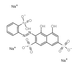 偶氮胂三钠结构式