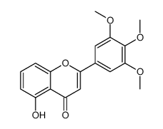 5-hydroxy-2-(3,4,5-trimethoxyphenyl)chromen-4-one结构式