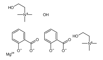 magnesium,2-carboxyphenolate,2-hydroxyethyl(trimethyl)azanium,sulfate结构式