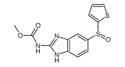 5(6)-(thien-2-ylsulfinyl)-2-carbomethoxyaminobenzimidazole Structure