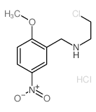 2-chloro-N-[(2-methoxy-5-nitro-phenyl)methyl]ethanamine结构式