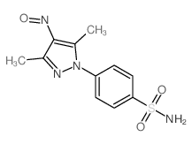 Benzenesulfonamide, 4- (3,5-dimethyl-4-nitroso-1H-pyrazol-1-yl)- picture