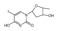 1-[(2R,4S,5R)-4-hydroxy-5-methyloxolan-2-yl]-5-iodopyrimidine-2,4-dione Structure