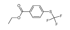 4-TRIFLUOROMETHYLTHIO-BENZOIC ACID ETHYL ESTER Structure