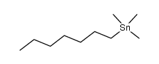 trimethyl(n-heptyl)tin Structure