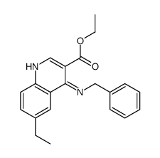 3-Quinolinecarboxylicacid,6-ethyl-4-[(phenylmethyl)amino]-,ethylester(9CI) structure