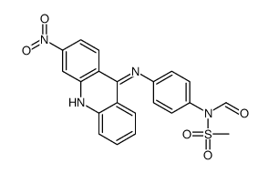 N-methylsulfonyl-N-[4-[(3-nitroacridin-9-yl)amino]phenyl]formamide结构式