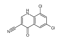 6,8-dichloro-4-oxo-1H-quinoline-3-carbonitrile Structure