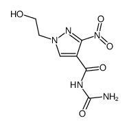 1-(2-hydroxy-ethyl)-3-nitro-1H-pyrazole-4-carboxylic acid carbamoylamide结构式