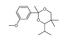 2-(3-methoxyphenyl)-2,5,5-trimethyl-4-propan-2-yl-1,3-dioxane Structure