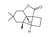 (2aS,2a1S,5aS,5bS,7aR)-4,4,5a-trimethyloctahydrocyclobuta[1,4]cyclobuta[1,2,3-cd]benzofuran-1(2aH)-one结构式