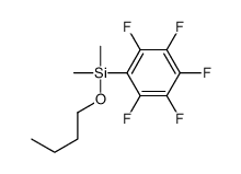 butoxy-dimethyl-(2,3,4,5,6-pentafluorophenyl)silane Structure