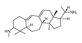 (20S)-3β-Methylamino-4,4,14-trimethyl-B(9a)-homo-19-nor-5α-pregna-9(11),9a-dien-20-amine Structure