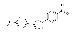 2-(4-methoxyphenyl)-5-(4-nitrophenyl)-1,3,4-oxadiazole Structure