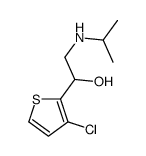 1-(3-Chloro-2-thienyl)-2-isopropylaminoethanol structure