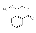 2-methoxyethyl pyridine-4-carboxylate structure