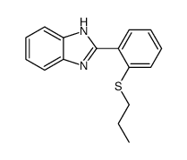 2-(2-propylsulfanylphenyl)-1H-benzimidazole Structure