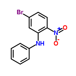 5-溴-2-硝基-n-苯基-苯胺结构式