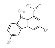 9H-Carbazole,3,6-dibromo-9-methyl-1-nitro- picture