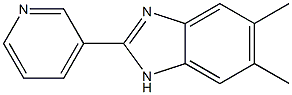 5,6-dimethyl-2-(pyridin-3-yl)-1H-benzo[d]imidazole Structure