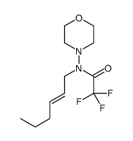 2,2,2-trifluoro-N-hex-2-enyl-N-morpholin-4-ylacetamide结构式