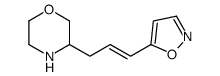 3-[3-(1,2-oxazol-5-yl)prop-2-enyl]morpholine结构式