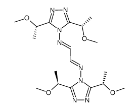 N,N'-bis[(S,S)-3,5-bis(1-methoxyethyl)-1,2,4-triazol-4-yl]methylimine Structure