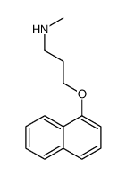 N-methyl-3-naphthalen-1-yloxypropan-1-amine结构式