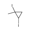 1,2-diiodo-1-methylcyclopropane Structure