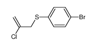 (4-bromophenyl)(2-chloroallyl)sulfane Structure