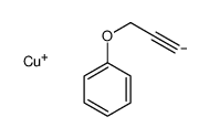 copper(1+),prop-2-ynoxybenzene Structure