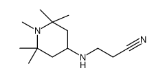 3-[(1,2,2,6,6-pentamethylpiperidin-4-yl)amino]propanenitrile Structure