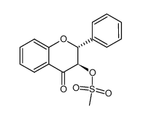 trans-3-mesyloxyflavanone结构式