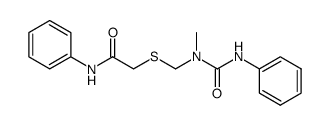 1-Methyl-1-(N-phenylacetamidothiomethyl)-3-phenyl-harnstoff Structure