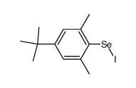 4-(tert-butyl)-2,6-dimethylphenyl hypoiodoselenoite结构式