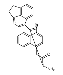 2-(4-bromonaphthalen-1-yl)-N-[1-(1,2-dihydroacenaphthylen-5-yl)ethenyl]acetohydrazide Structure