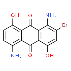 1,5(or 1,8)-diamino-2-bromo-4,8(or 4,5)-dihydroxyanthraquinone结构式