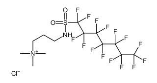 trimethyl-3-[[(pentadecafluoroheptyl)sulphonyl]amino]propylammonium chloride structure