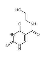 N-(2-hydroxyethyl)-2,4-dioxo-1H-pyrimidine-5-carboxamide structure