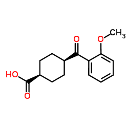 cis-4-(2-Methoxybenzoyl)cyclohexanecarboxylic acid structure