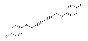 1-chloro-4-[6-(4-chlorophenyl)sulfanylhexa-2,4-diynylsulfanyl]benzene Structure