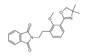 2-(3-(4,4-dimethyl-4,5-dihydrooxazol-2-yl)-2-methoxyphenethyl)isoindoline-1,3-dione Structure