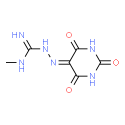 Hydrazinecarboximidamide, N-methyl-2-(tetrahydro-2,4,6-trioxo-5(2H)-pyrimidinylidene)- (9CI) picture