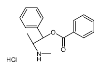 [(1S,2S)-2-(methylamino)-1-phenylpropyl] benzoate,hydrochloride Structure