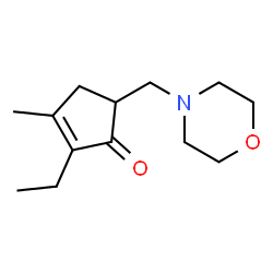 2-Cyclopenten-1-one,2-ethyl-3-methyl-5-(4-morpholinylmethyl)-(9CI)结构式