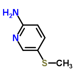 2-氨基-5-(甲硫基)吡啶结构式